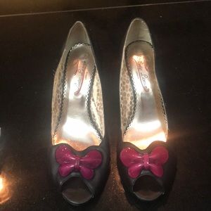 Black and pink Butterfly Love Poetic License Shoes